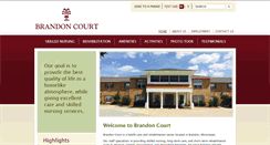 Desktop Screenshot of brandoncourtnursing.com