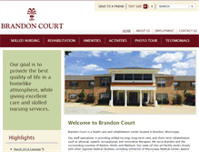 Tablet Screenshot of brandoncourtnursing.com